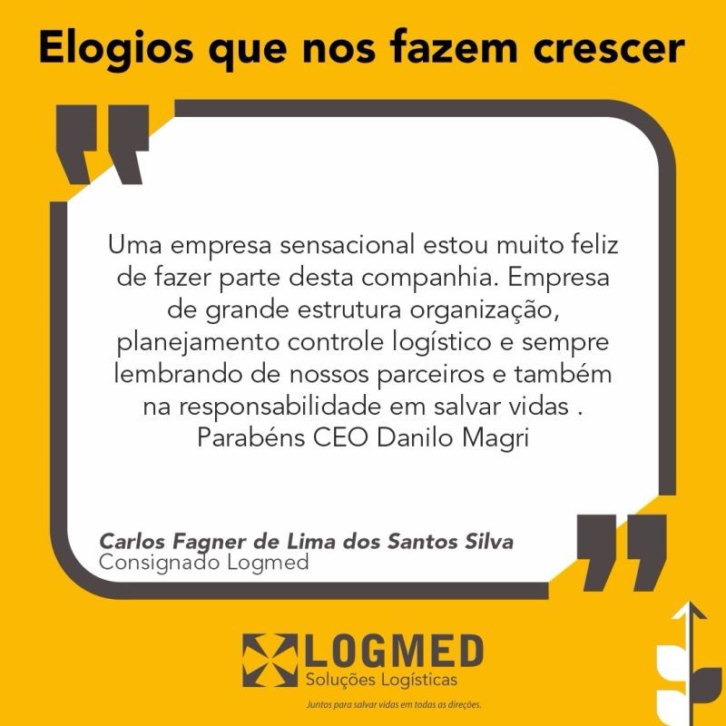 Logmed: Elogios que nos fazem crescer!